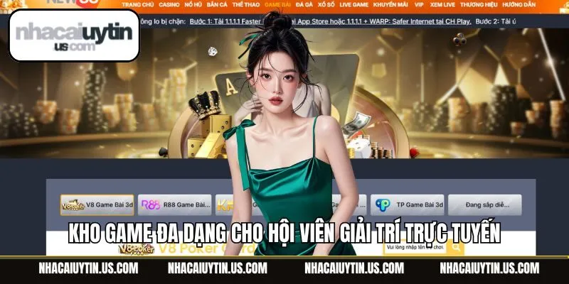 Kho game đa dạng cho hội viên giải trí trực tuyến