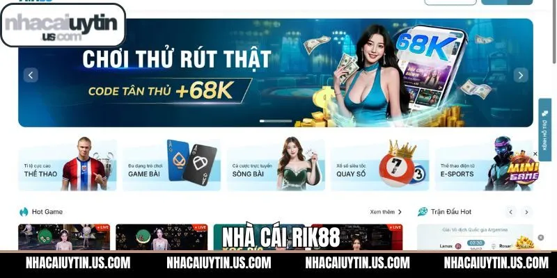RIK88 – Không Gian Giải Trí Cá Cược Hấp Dẫn Tại Nhacaiuytin
