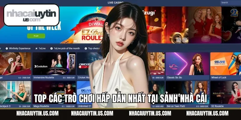 Top các trò chơi hấp dẫn nhất tại sảnh nhà cái