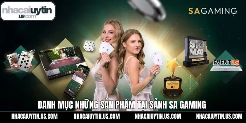 Danh mục các trò chơi nổi bật hiện có tại sảnh casino