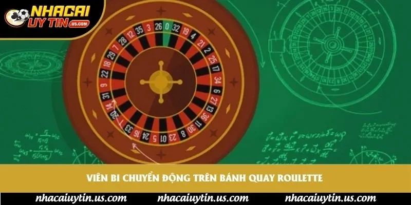 Viên bi chuyển động trên bánh quay Roulette theo từng phiên